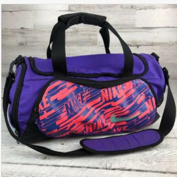 purple nike duffle bag